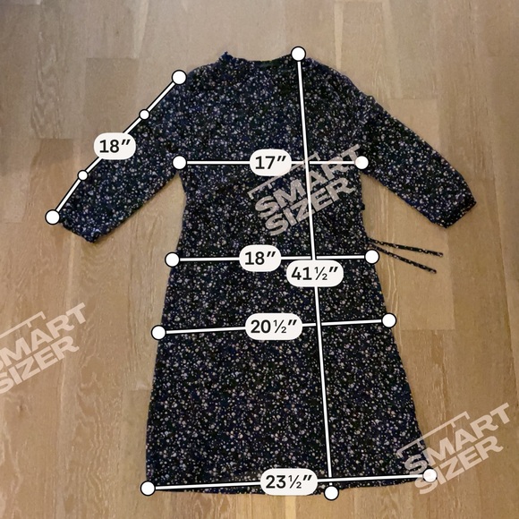 All Saints Sheer Black Dress with Pink Floral Pattern used - Picture 7 of 9